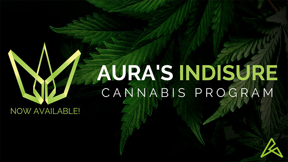 Logo for Aura's Indisure Cannabis program